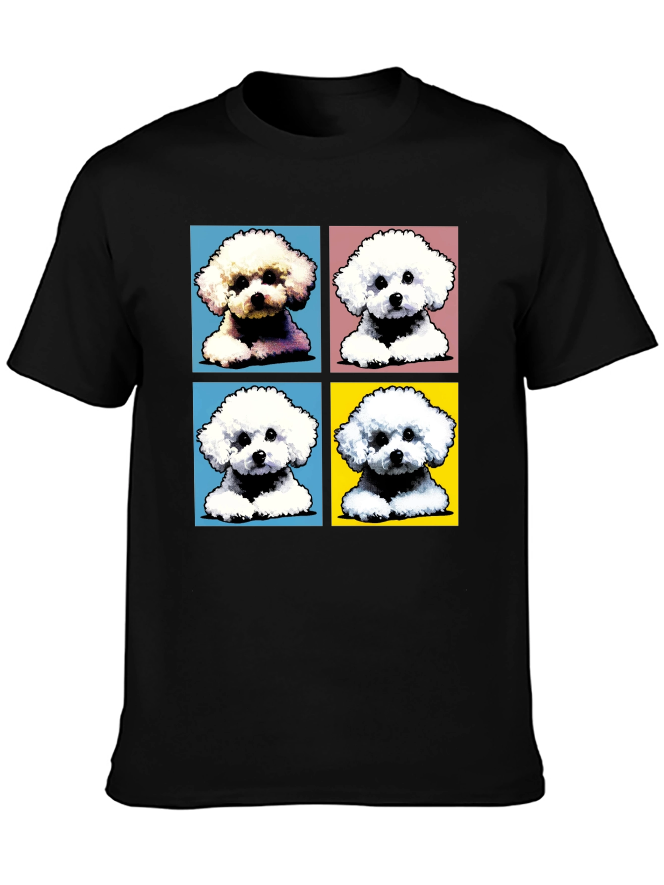 Pop Art Dog Tee - Bichon Frise Design Shirt