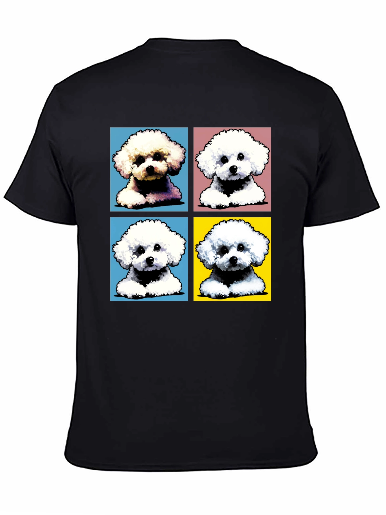 Pop Art Dog Tee - Bichon Frise Design Shirt