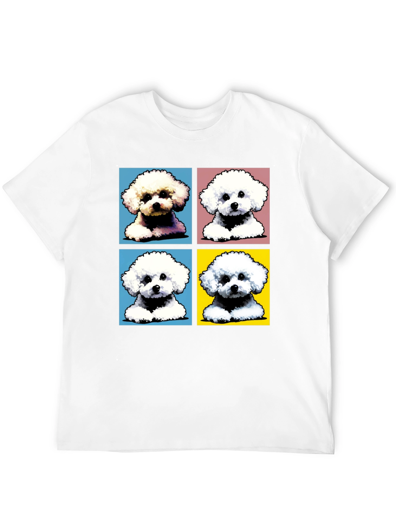 Pop Art Dog Tee - Bichon Frise Design Shirt