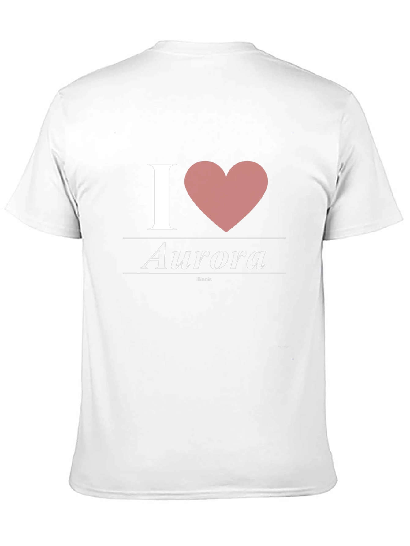 I Heart Aurora Illinois Black T-Shirt