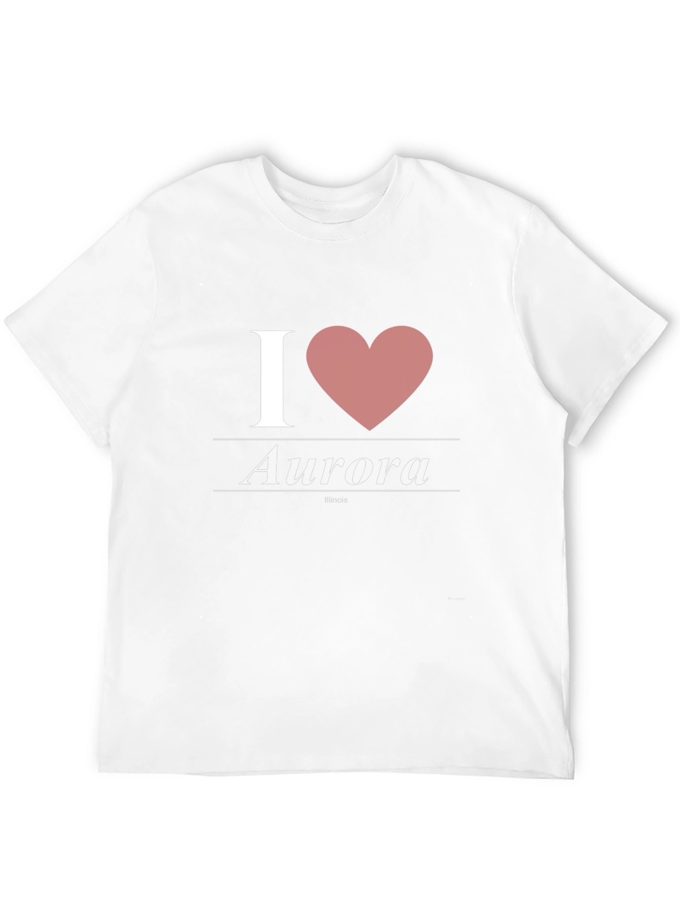 I Heart Aurora Illinois Black T-Shirt