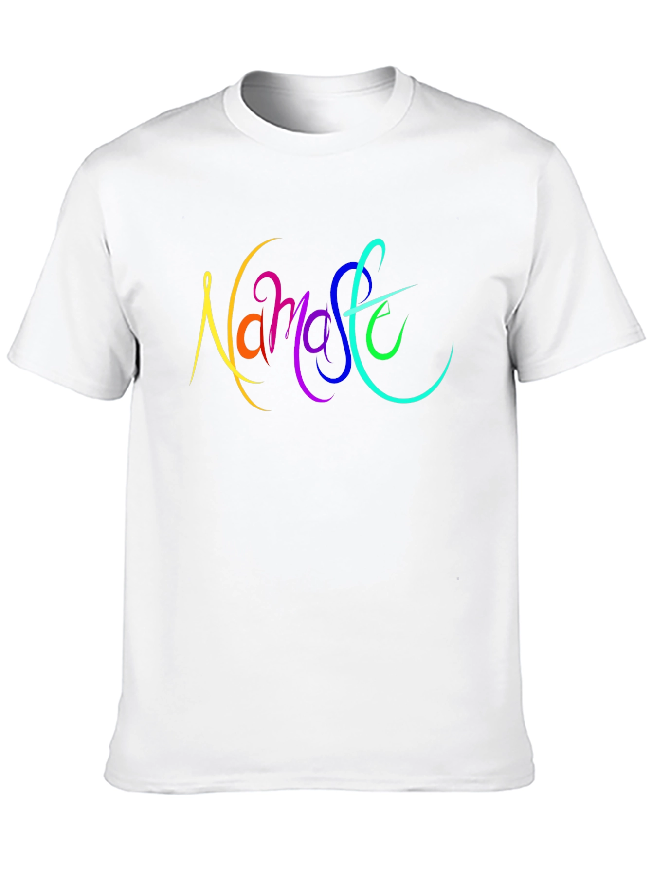 Namaste Rainbow Graphic Black T-Shirt