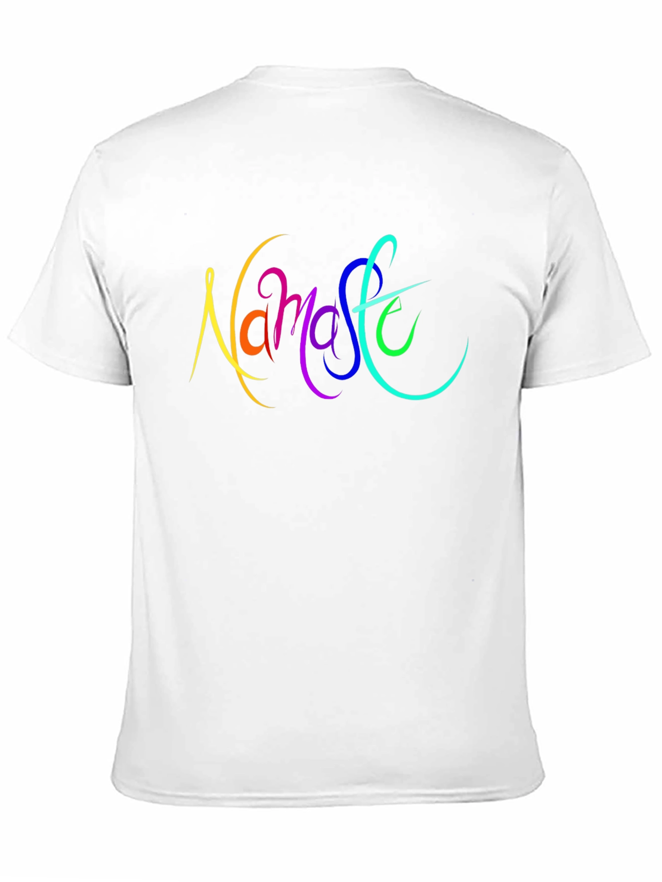 Namaste Rainbow Graphic Black T-Shirt