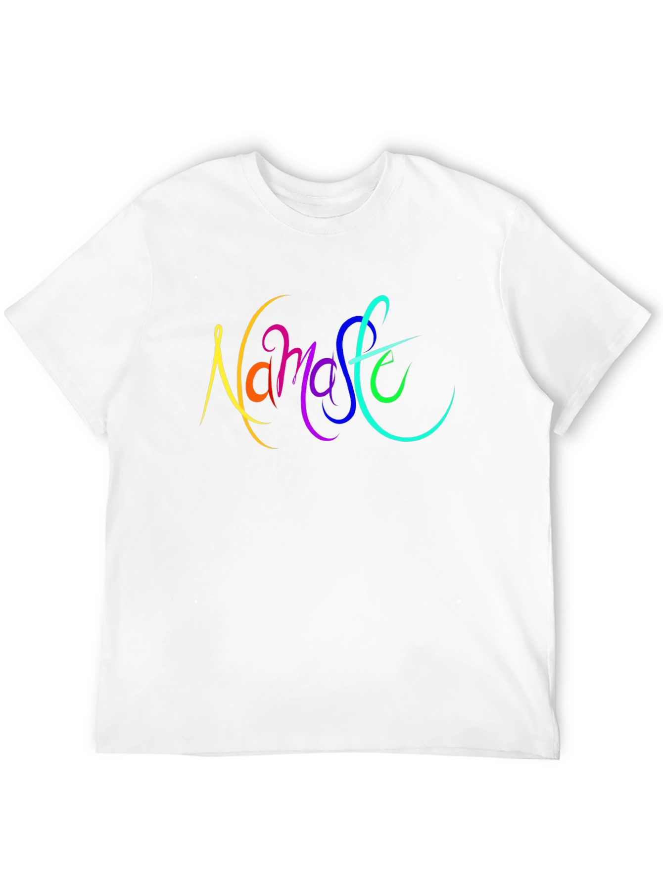 Namaste Rainbow Graphic Black T-Shirt