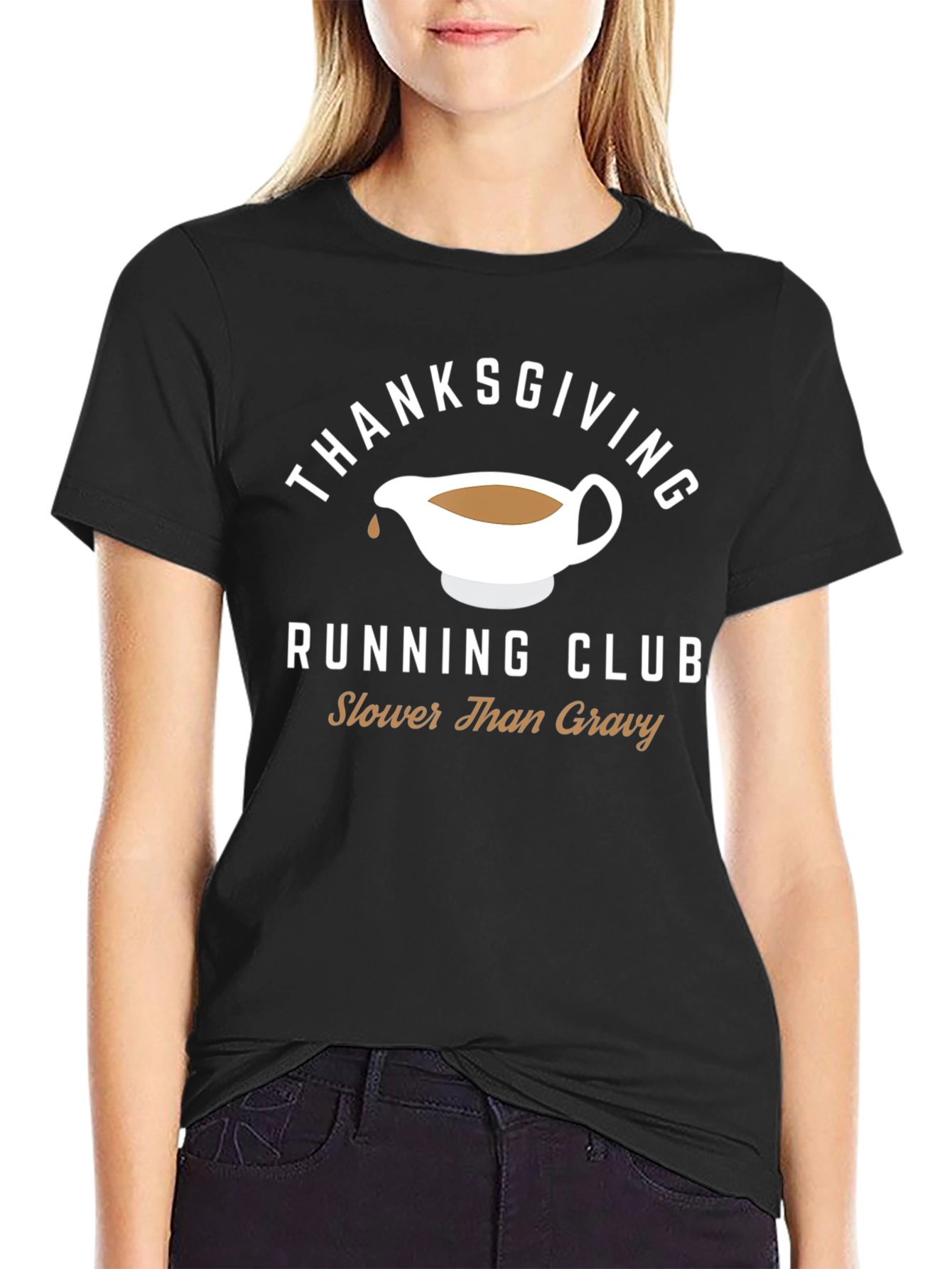 Thanksgiving Running Club T-Shirt - Slower Than Gravy