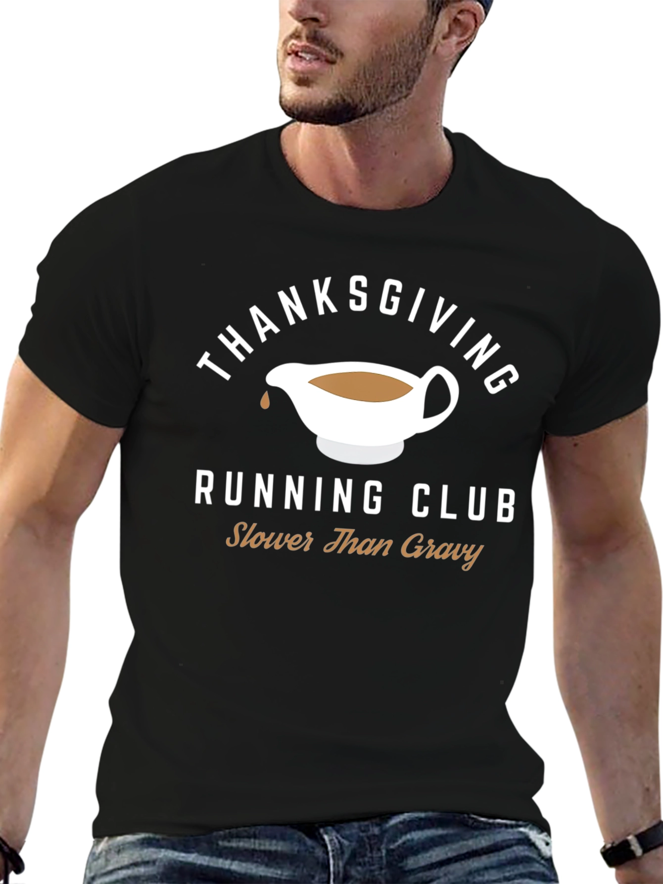 Thanksgiving Running Club T-Shirt - Slower Than Gravy