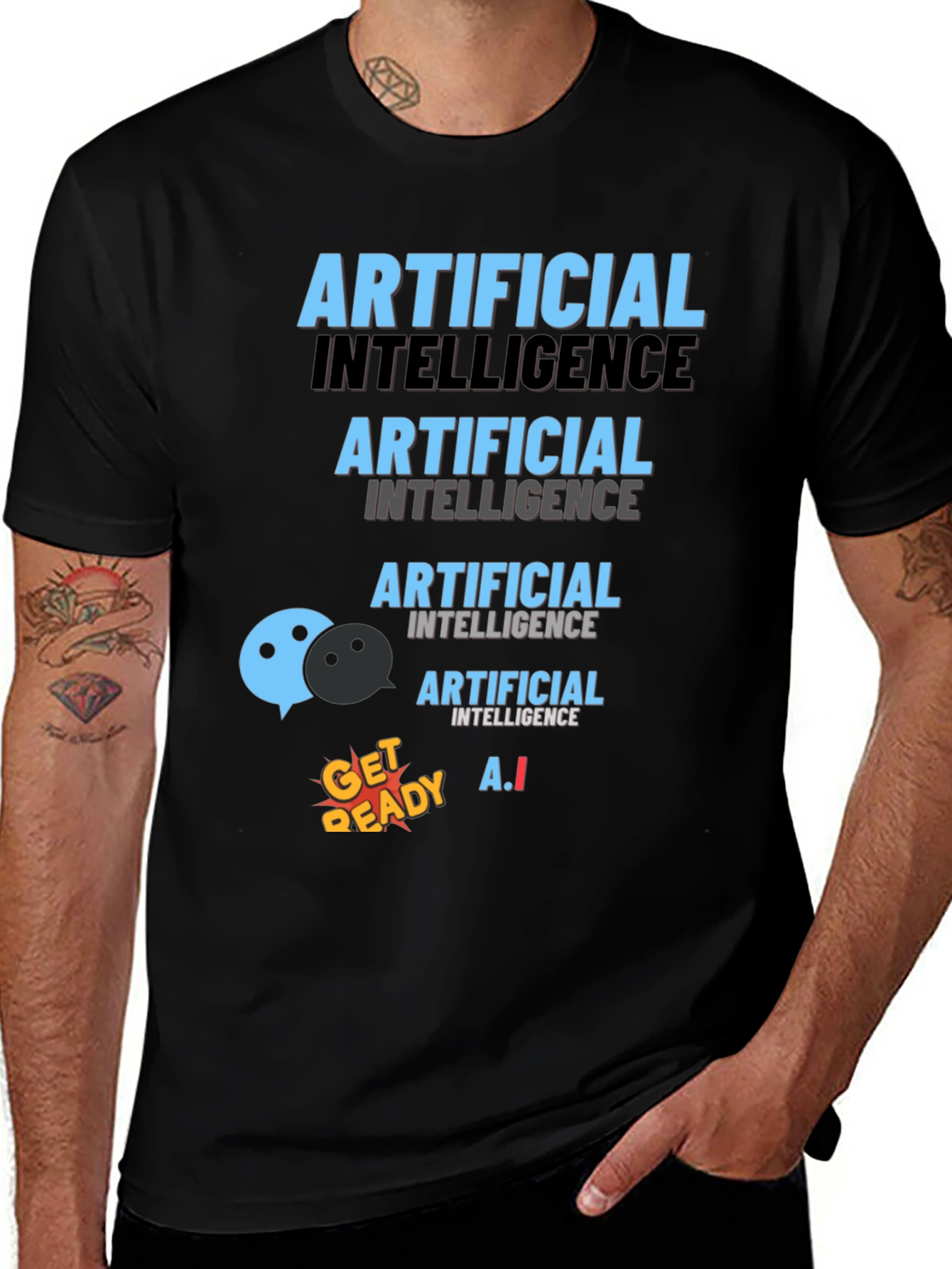 Artificial Intelligence T-Shirt Novelty AI Tee