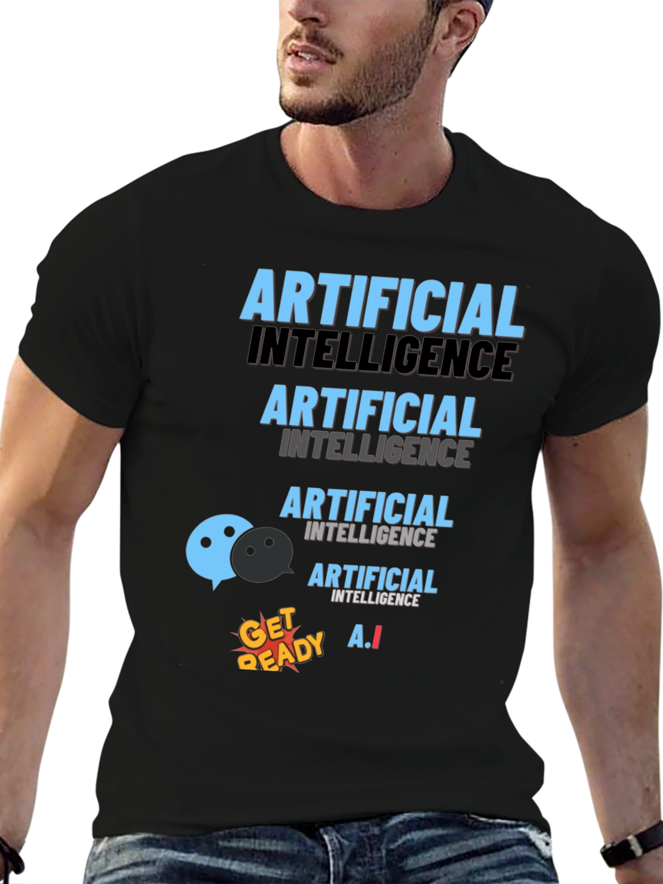 Artificial Intelligence T-Shirt Novelty AI Tee