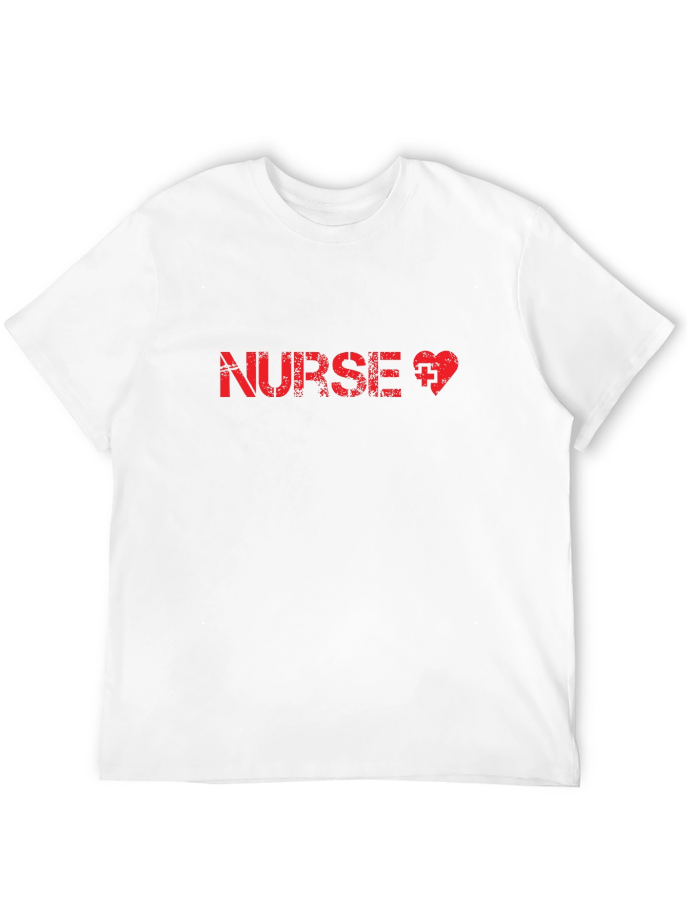 Nurse Love Heart Black T-Shirt