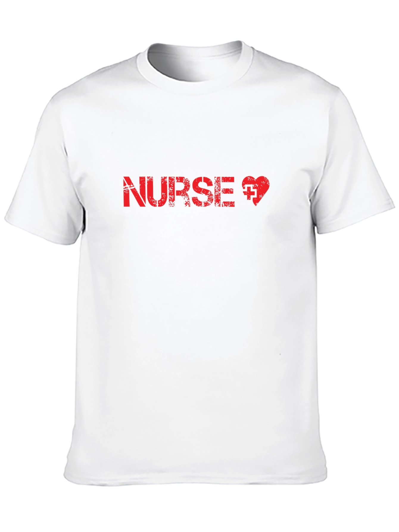 Nurse Love Heart Black T-Shirt