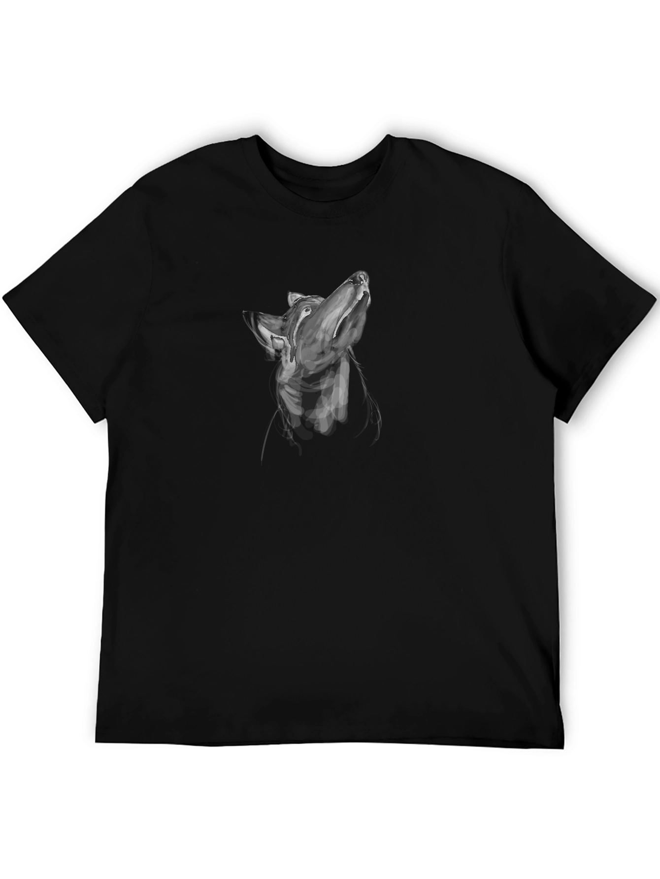 Doberman Sketch Graphic Tee - Stylish Mens Black T-Shirt