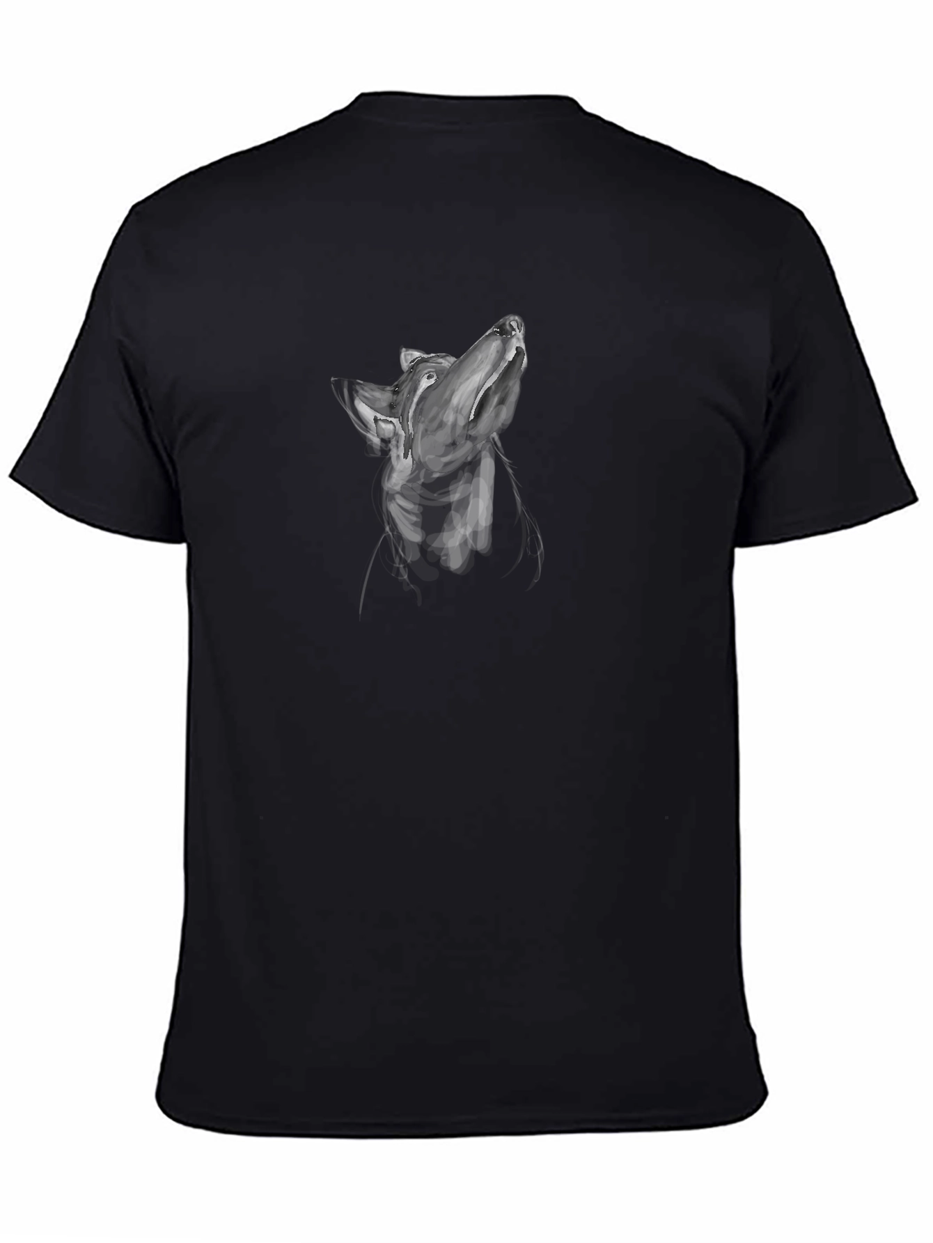 Doberman Sketch Graphic Tee - Stylish Mens Black T-Shirt