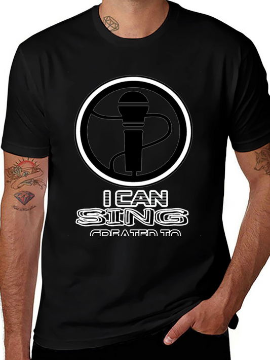 I Can Sing T-Shirt - Microphone Graphic Tee