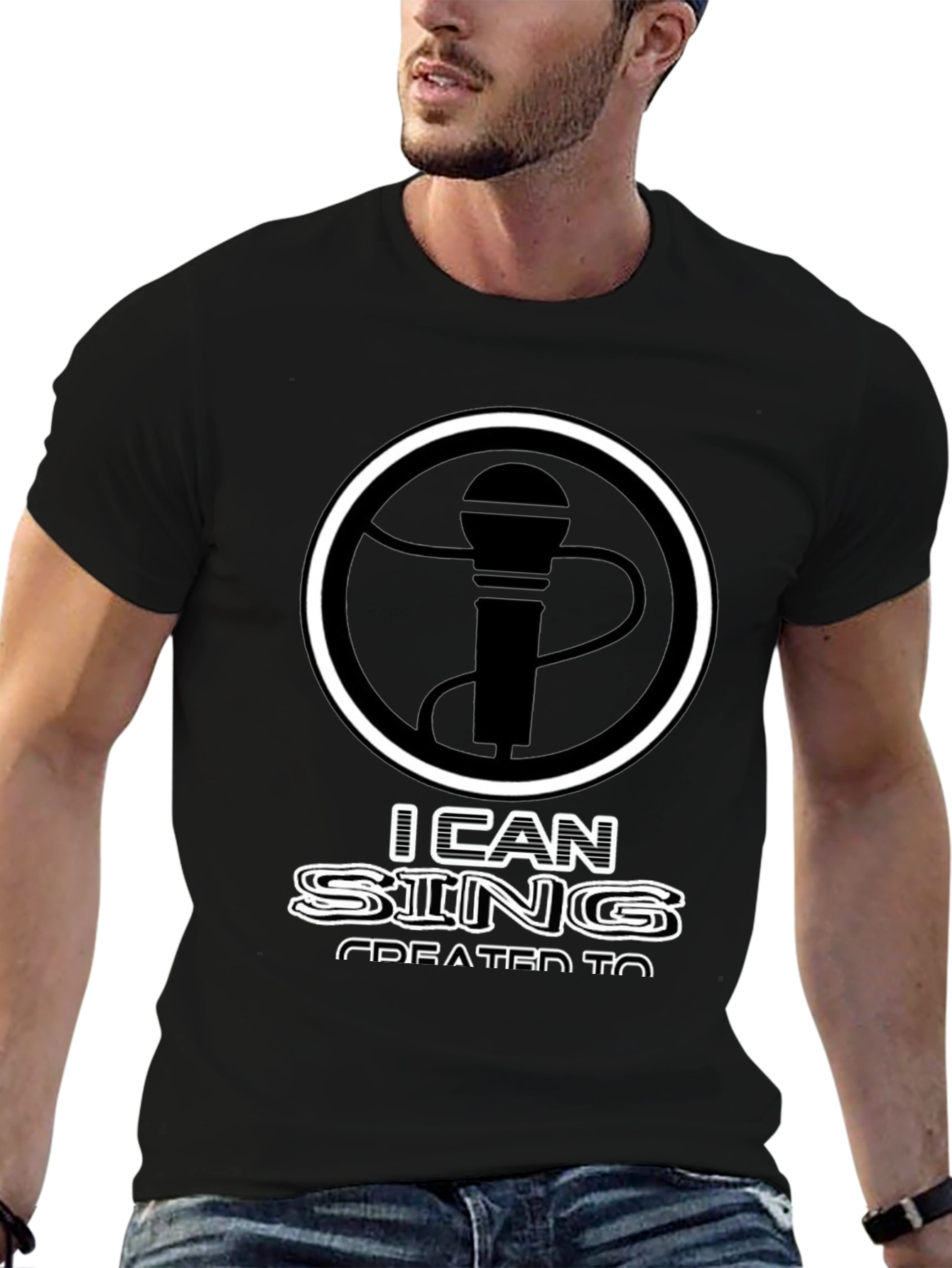 I Can Sing T-Shirt - Microphone Graphic Tee