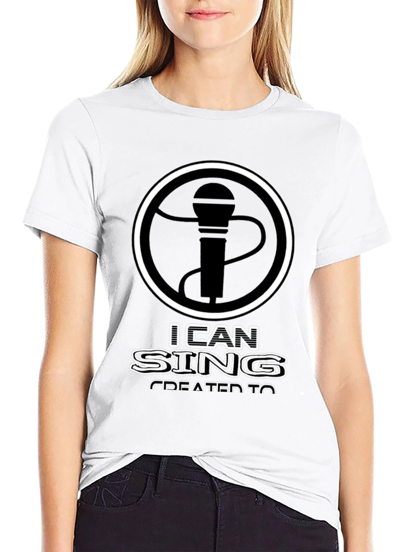 I Can Sing T-Shirt - Microphone Graphic Tee