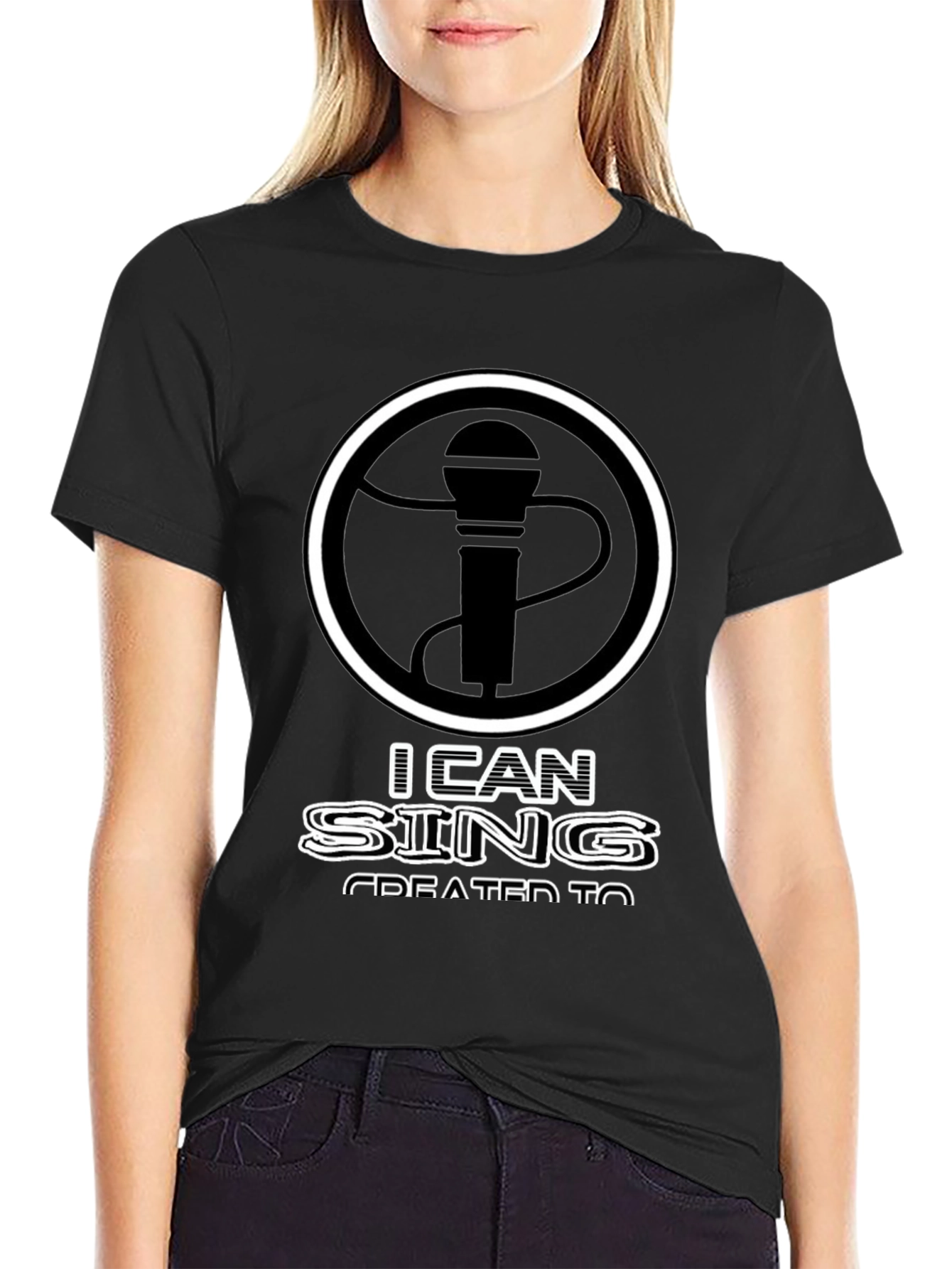 I Can Sing T-Shirt - Microphone Graphic Tee