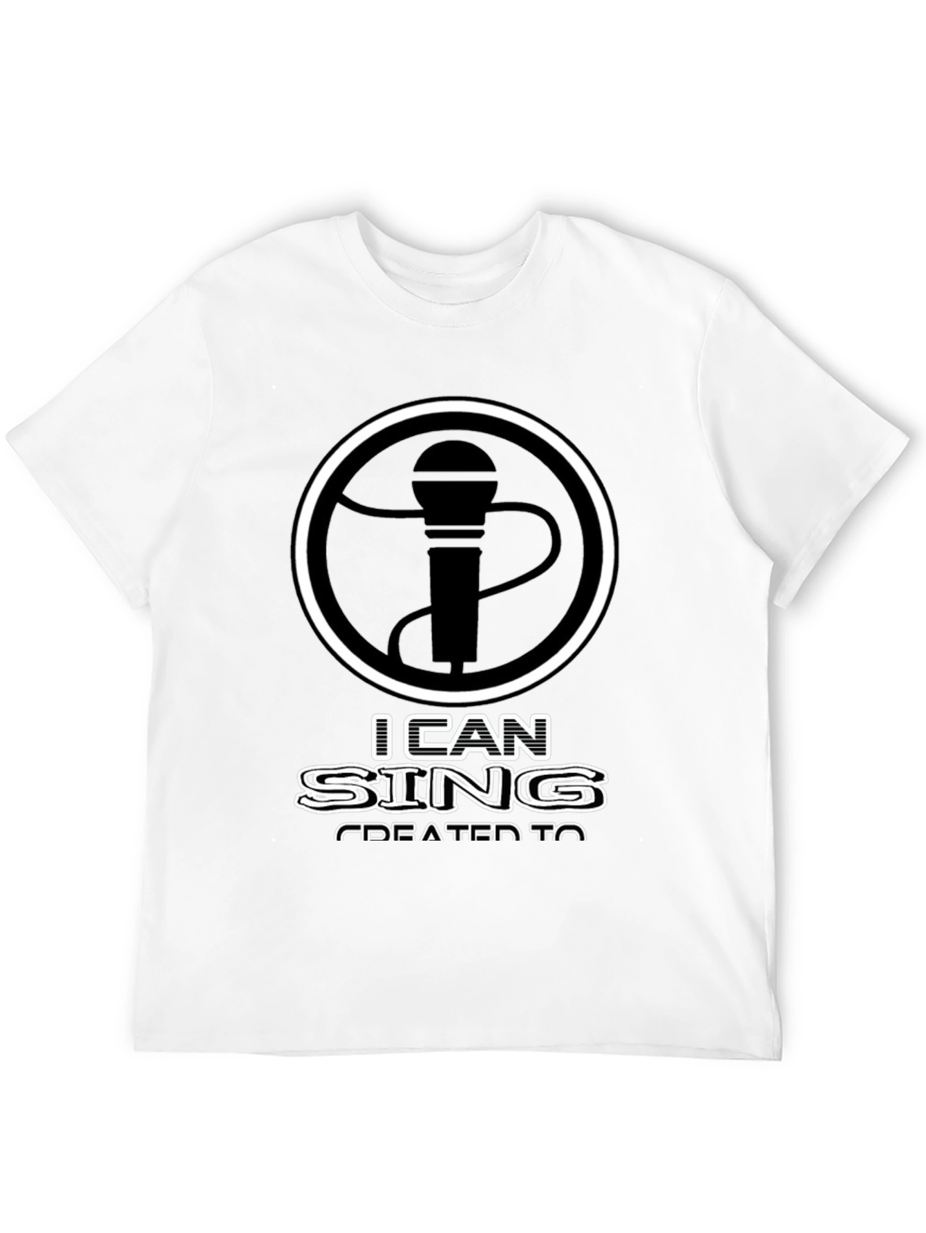 I Can Sing T-Shirt - Microphone Graphic Tee