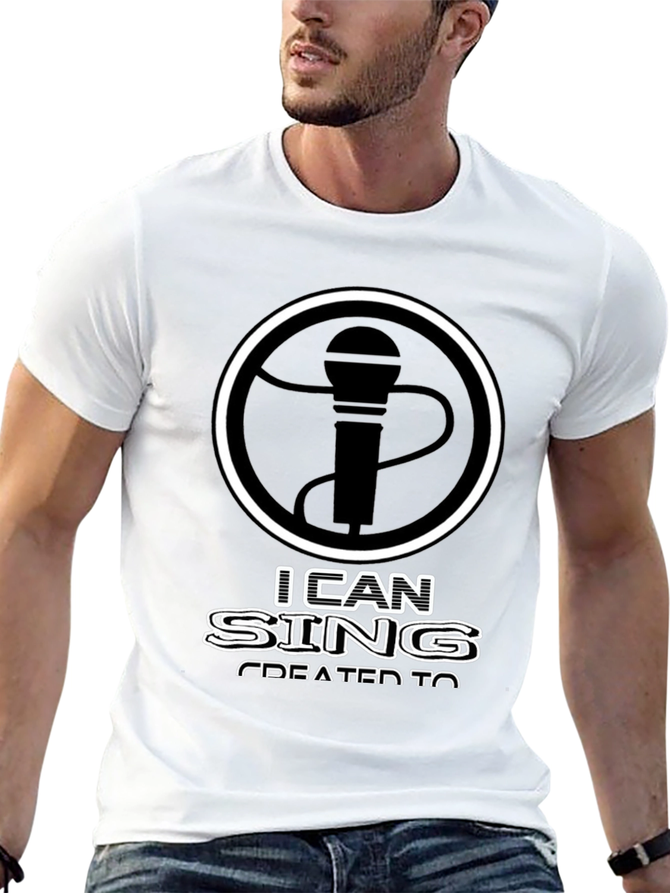 I Can Sing T-Shirt - Microphone Graphic Tee