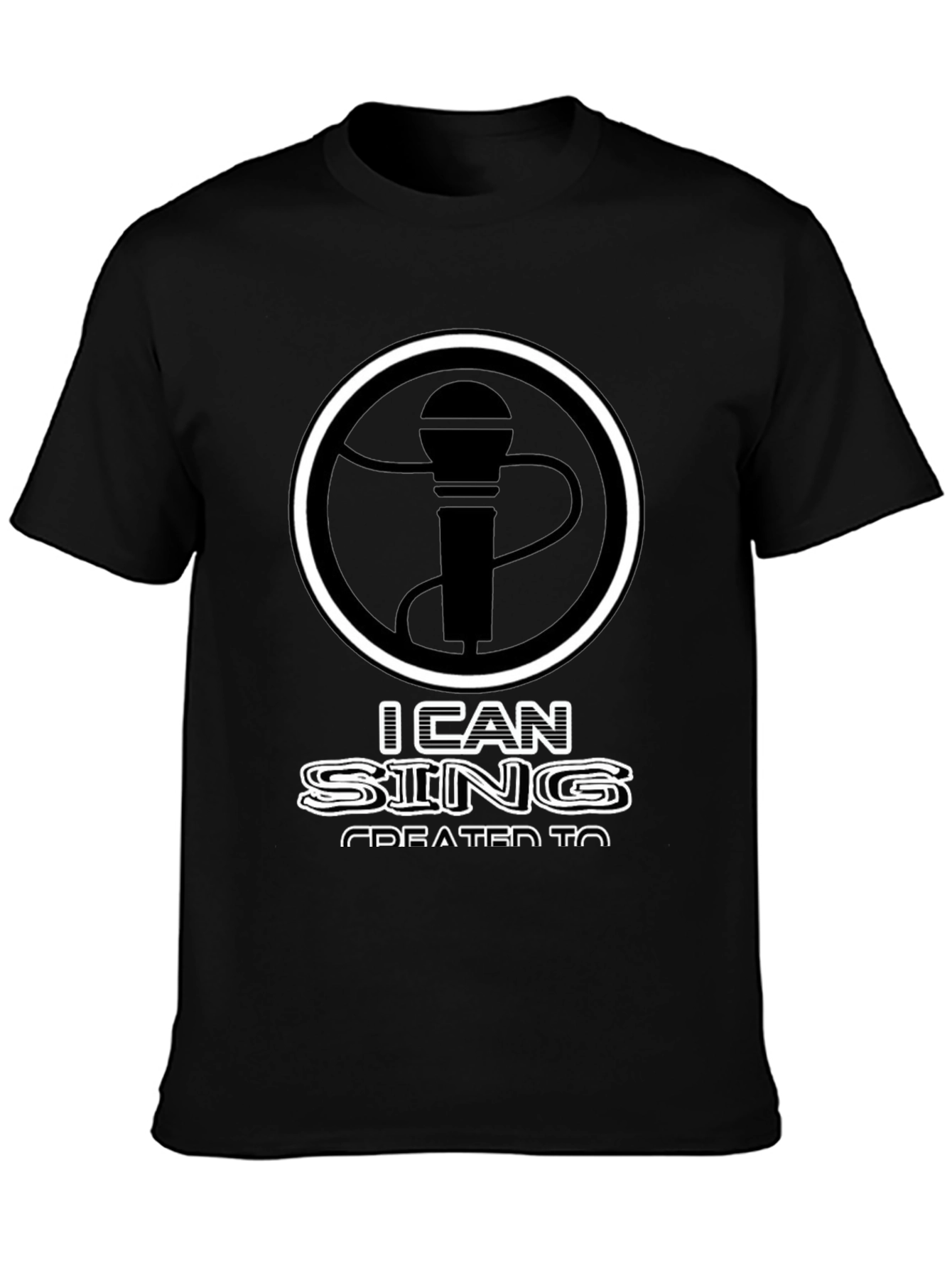 I Can Sing T-Shirt - Microphone Graphic Tee