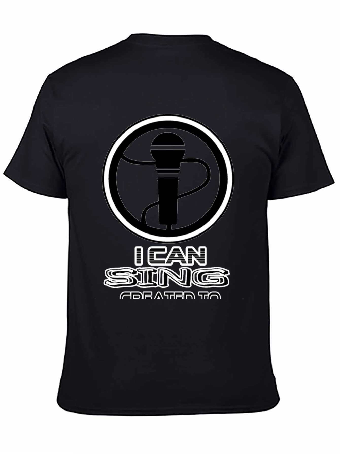 I Can Sing T-Shirt - Microphone Graphic Tee