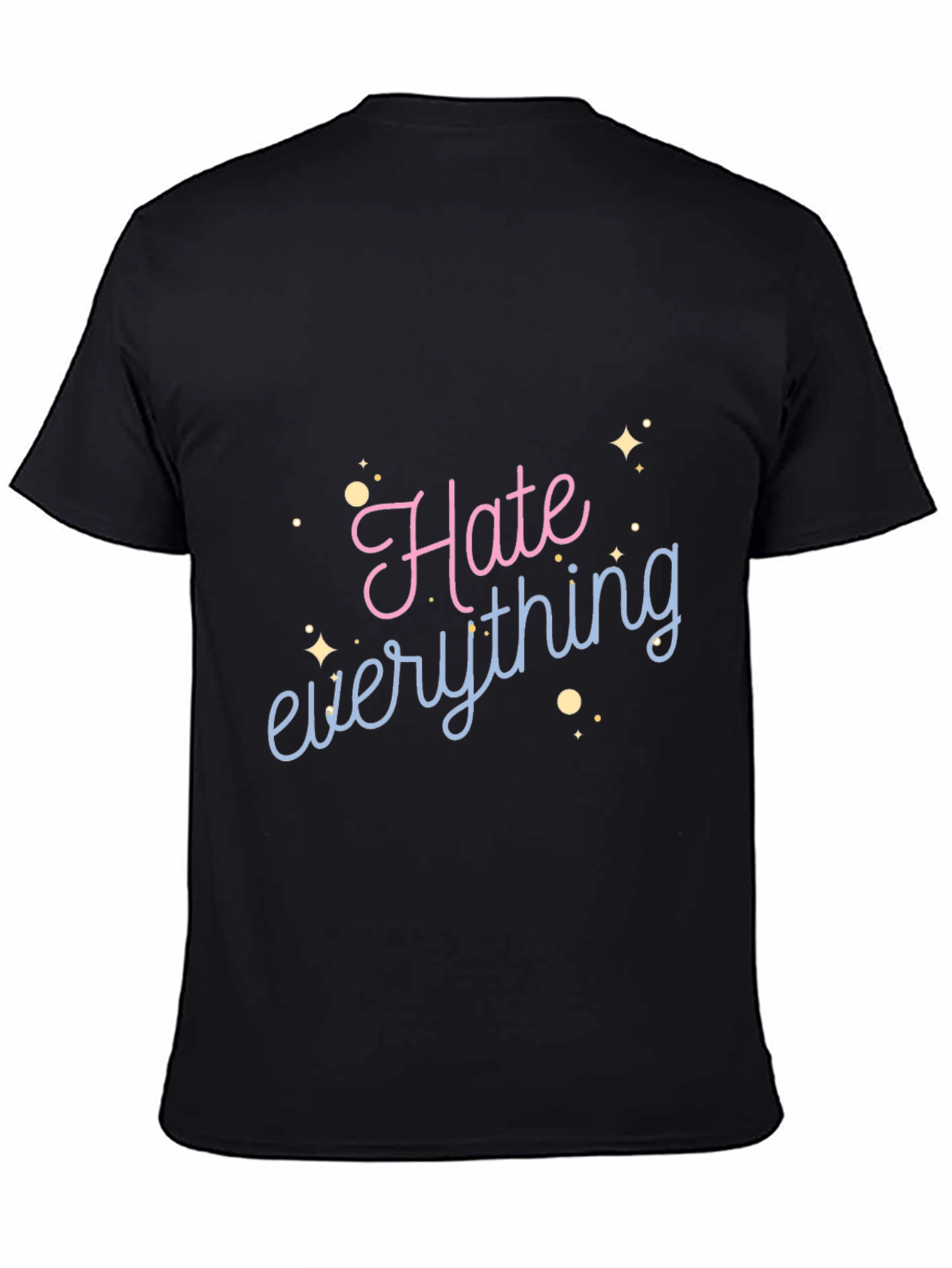 Hate Everything Graphic Tee - Black Casual Shirt