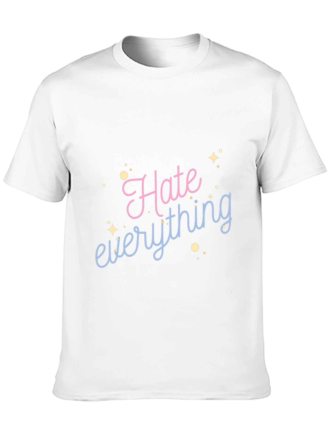 Hate Everything Graphic Tee - Black Casual Shirt