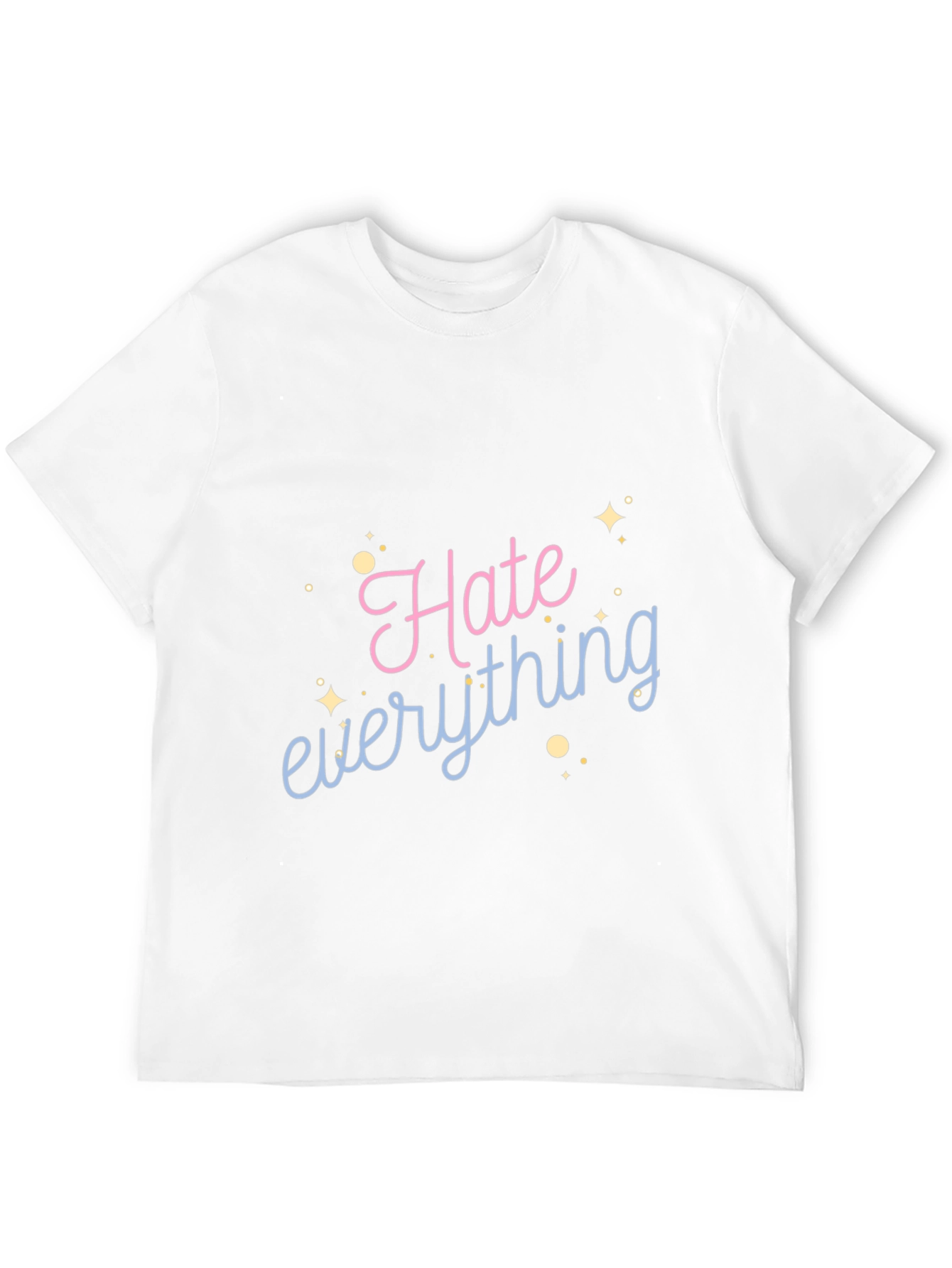 Hate Everything Graphic Tee - Black Casual Shirt