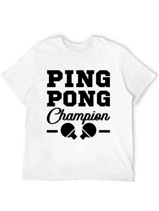 Ping Pong Champion Graphic Tee - Black T-Shirt