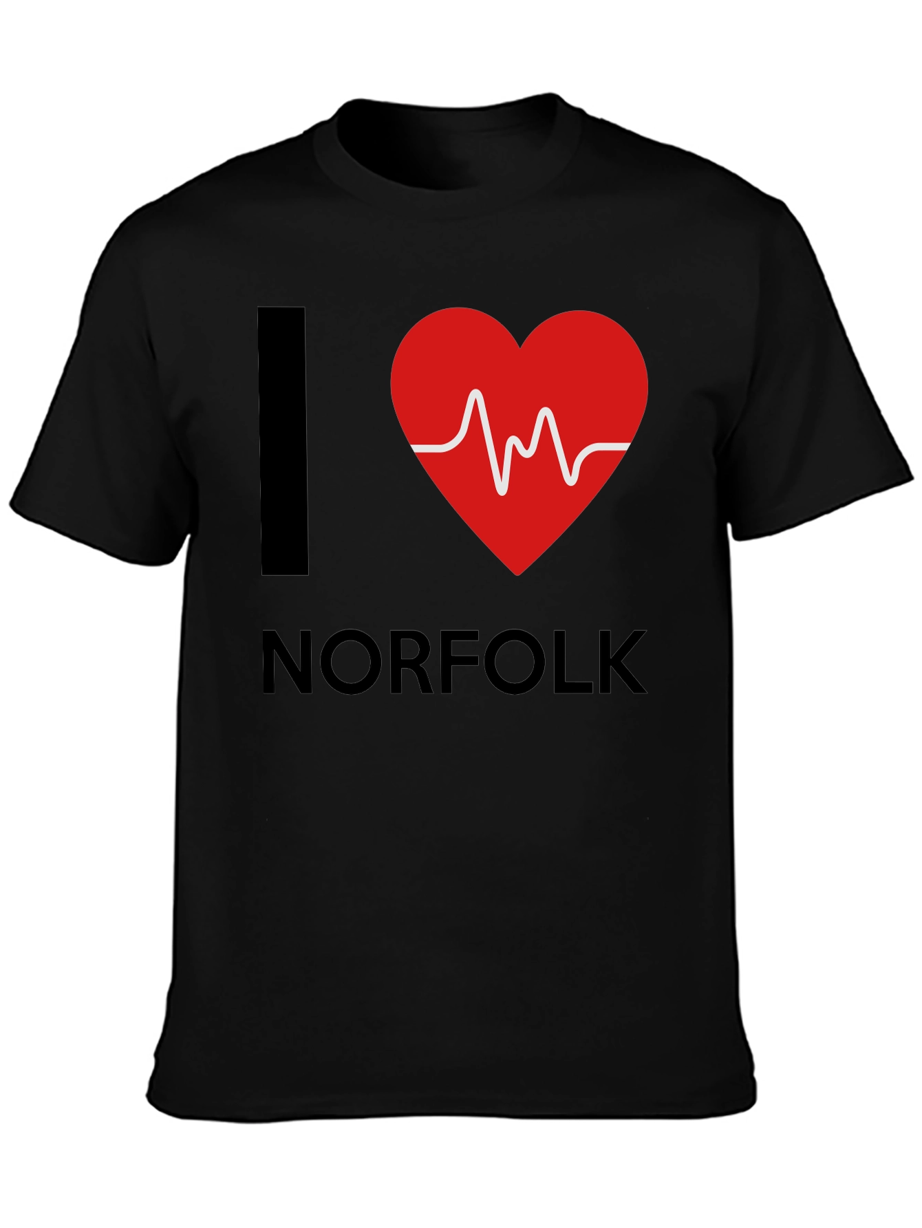 I Heart Norfolk T-Shirt - Black