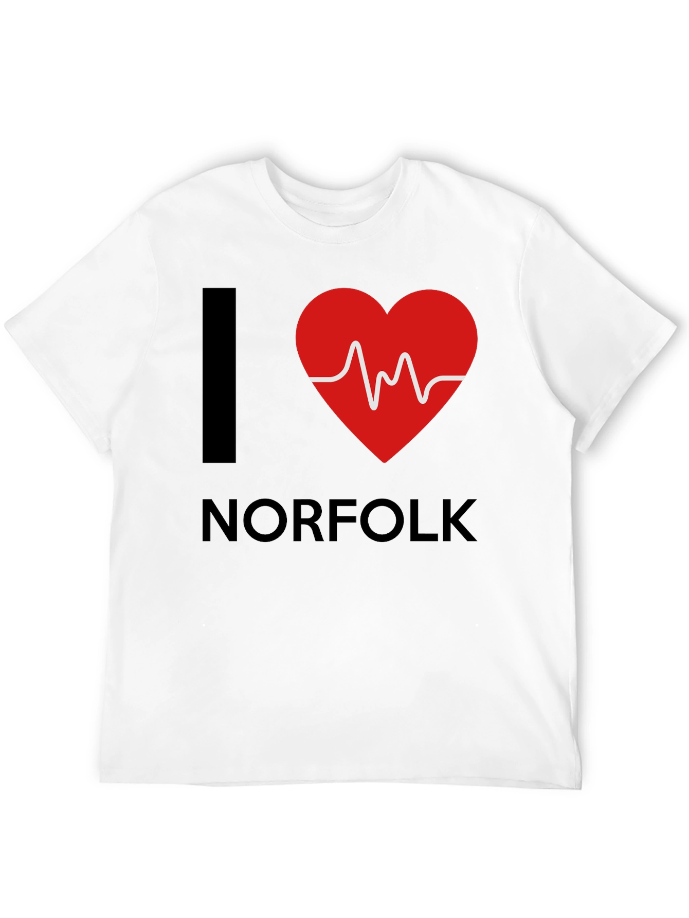 I Heart Norfolk T-Shirt - Black