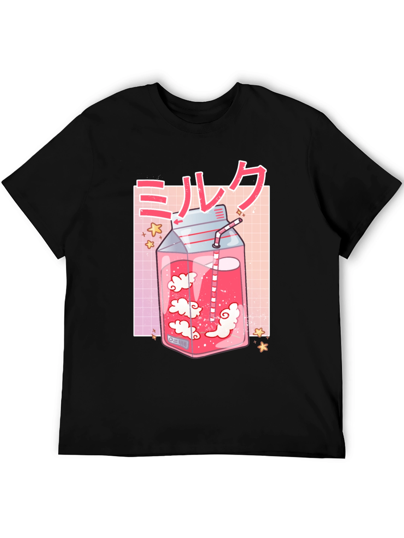Anime Milk T-Shirt - Kawaii Aesthetic Tee