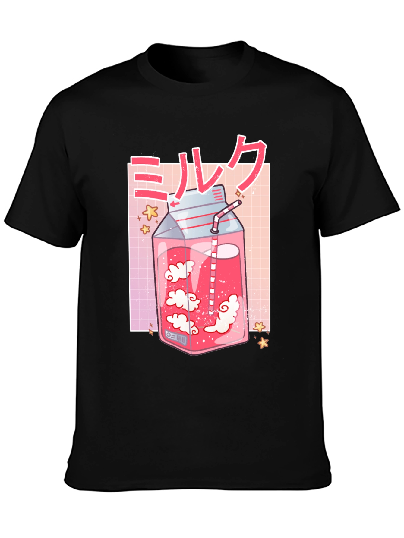 Anime Milk T-Shirt - Kawaii Aesthetic Tee