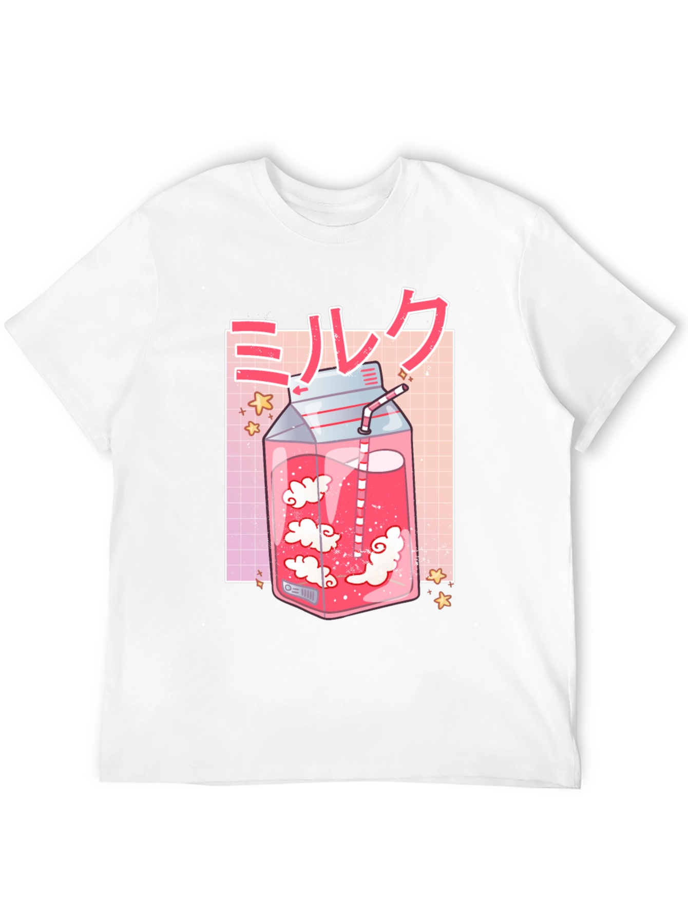 Anime Milk T-Shirt - Kawaii Aesthetic Tee