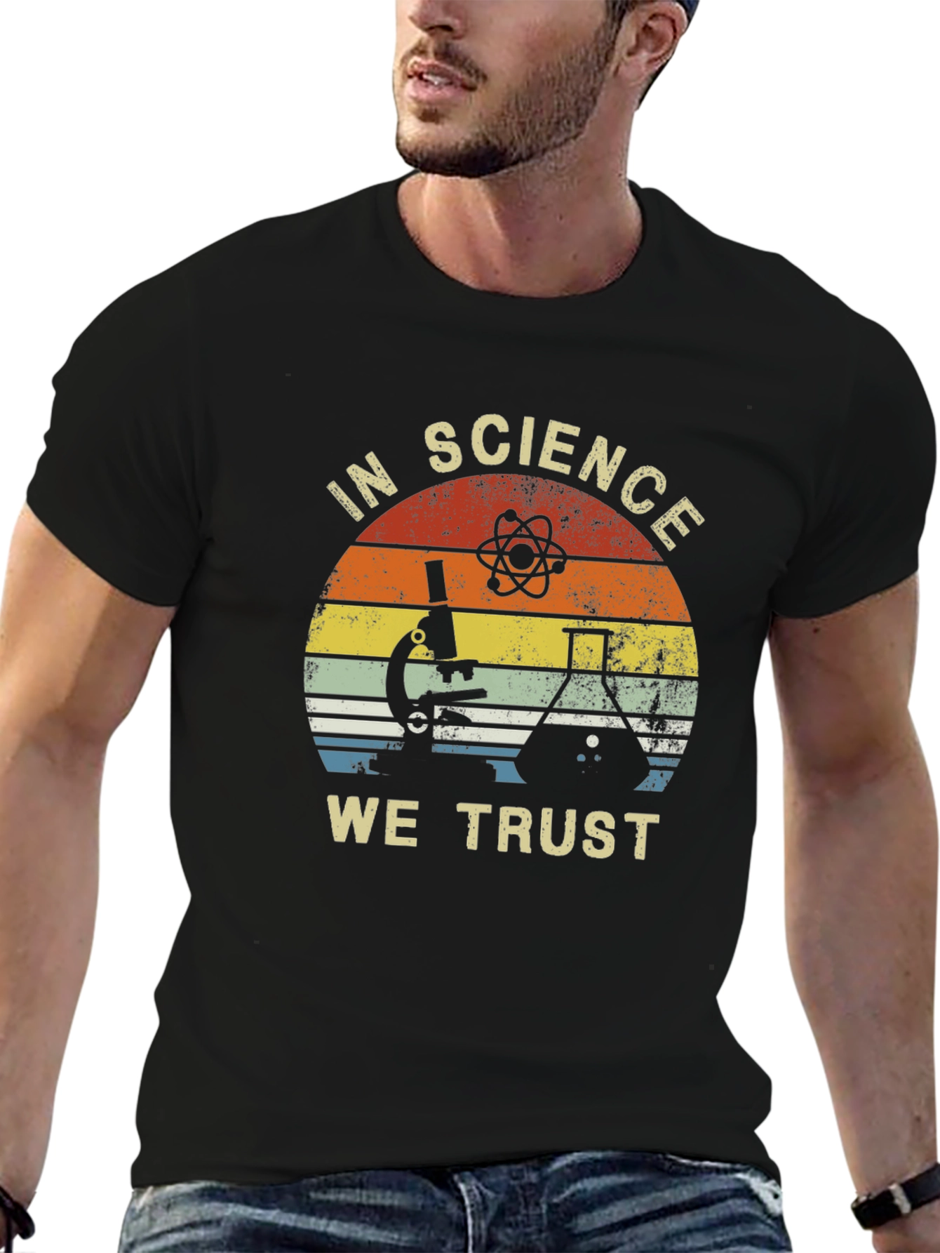 In Science We Trust Black T-Shirt