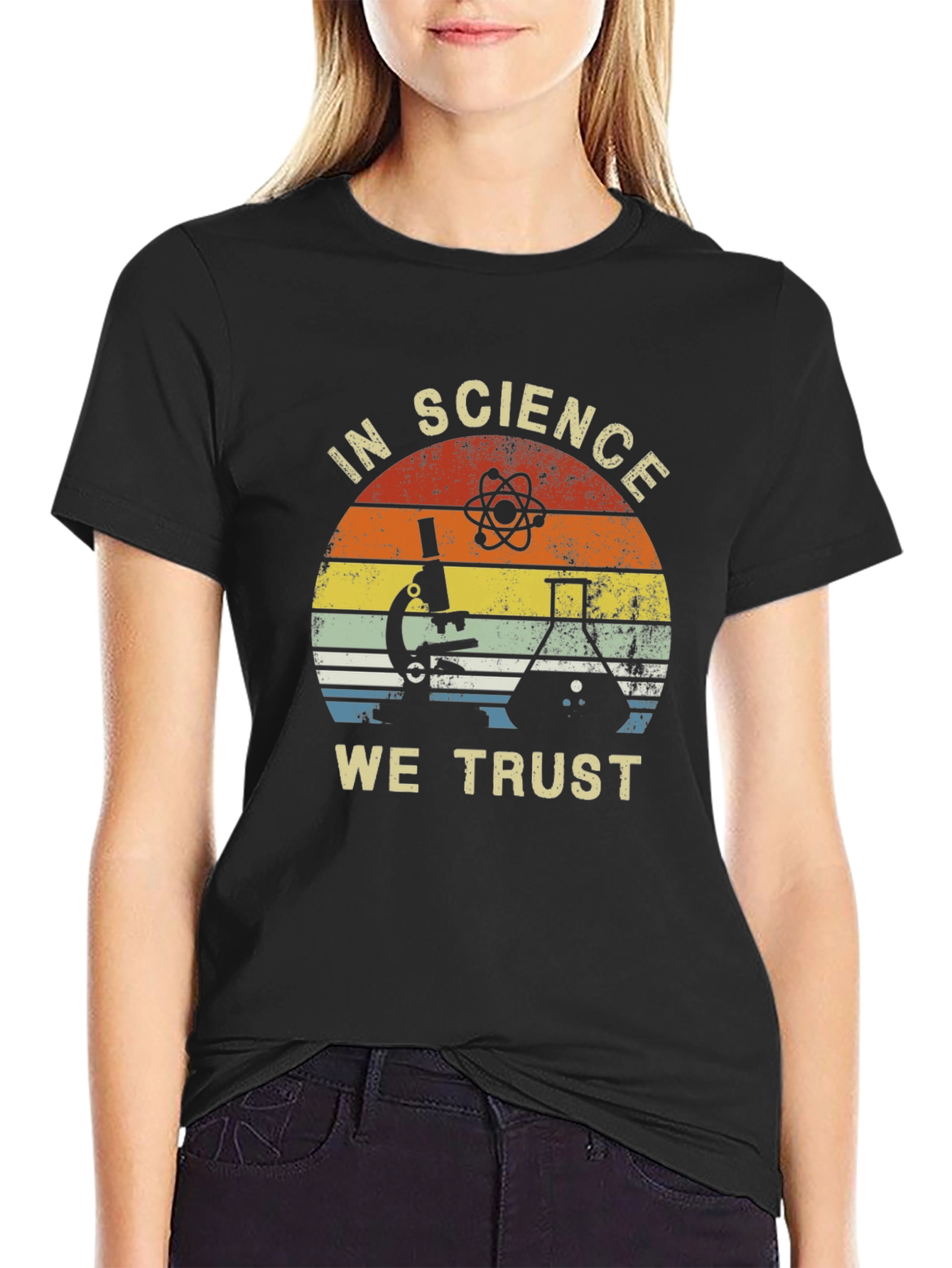 In Science We Trust Black T-Shirt