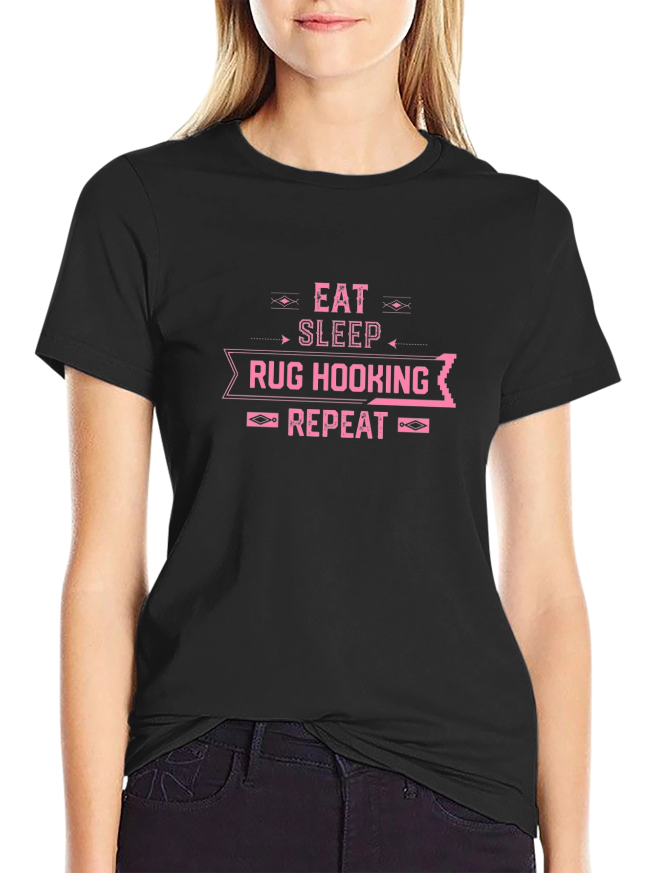 Eat Sleep Rug Hooking Repeat T-Shirt