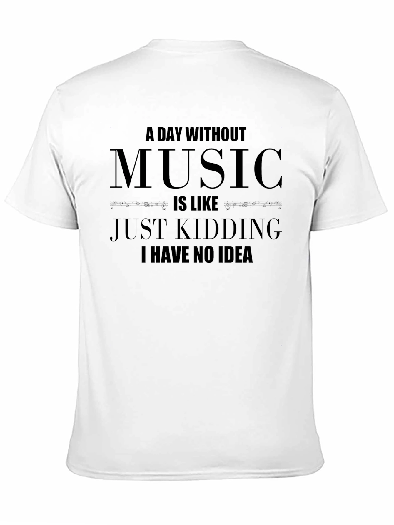 Funny Music Lover T-Shirt - A Day Without Music
