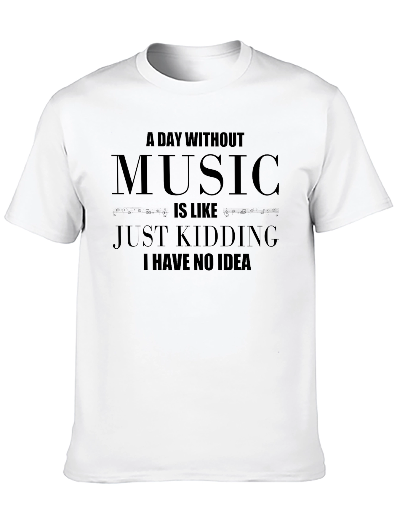Funny Music Lover T-Shirt - A Day Without Music
