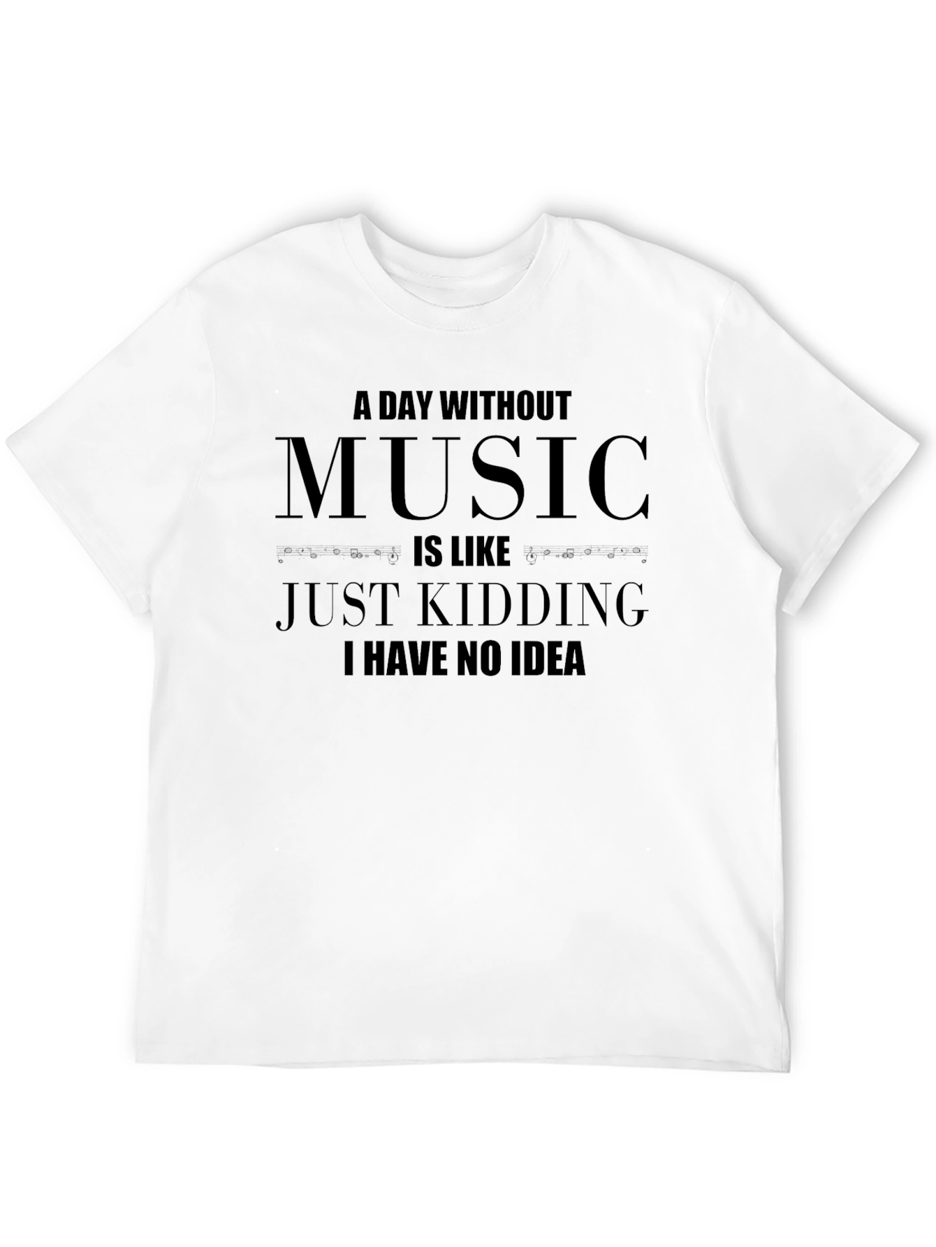 Funny Music Lover T-Shirt - A Day Without Music