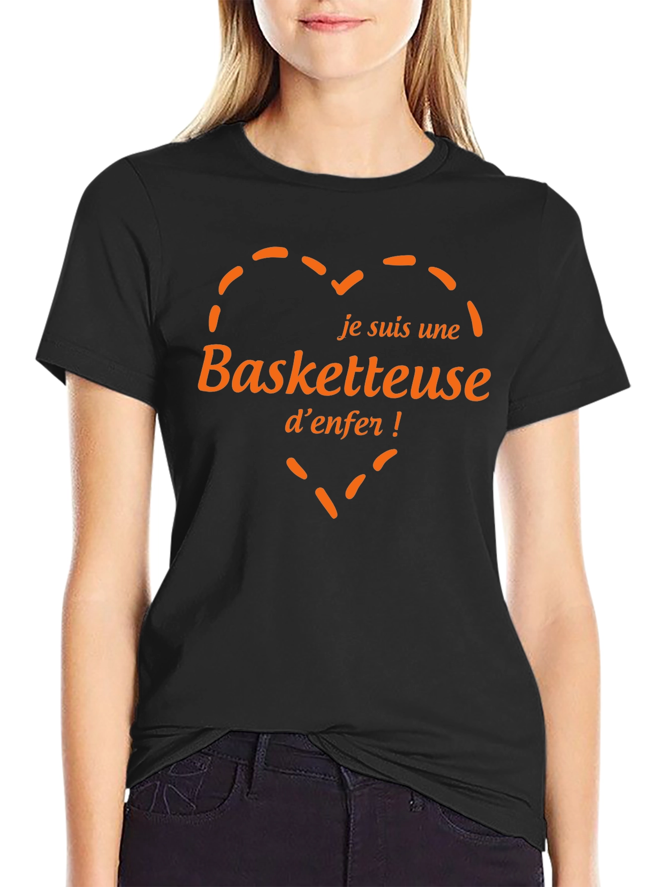 Je suis une Basketteuse denfer! Black T-Shirt