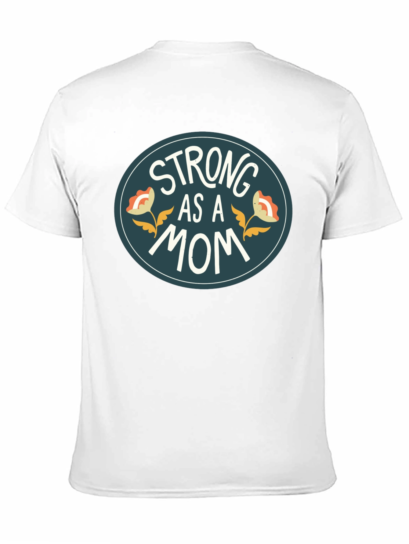 Strong As A Mom Black Graphic Tee