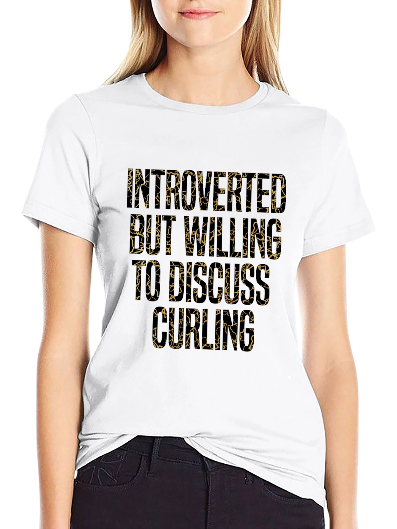 Introverted But Willing to Discuss Curling T-Shirt