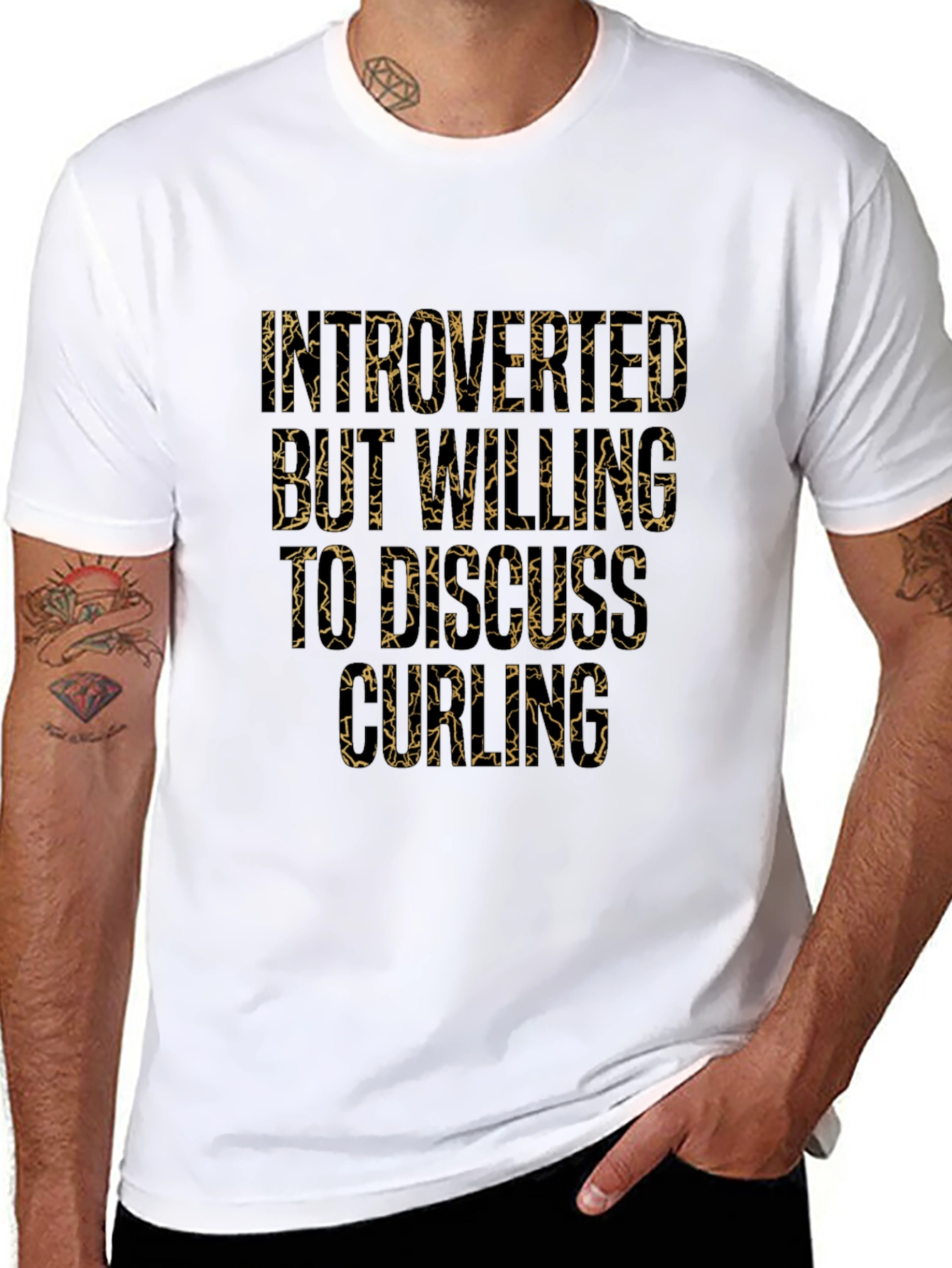 Introverted But Willing to Discuss Curling T-Shirt