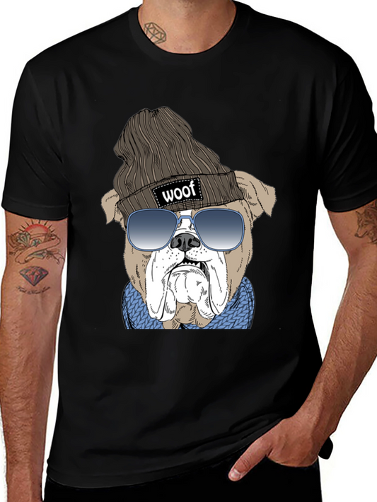 Cool Dog Woof Beanie T-Shirt