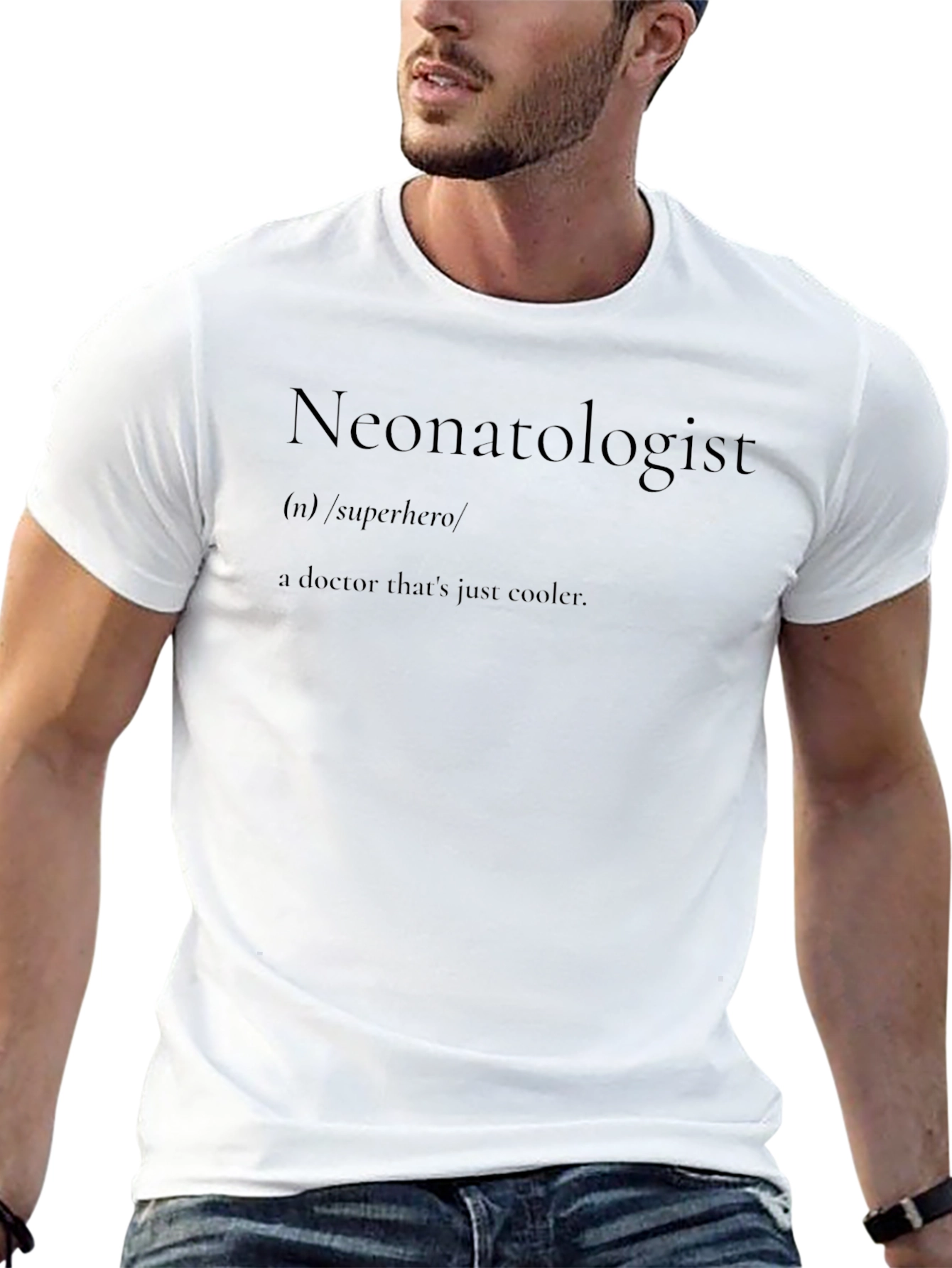 Neonatologist Superhero Graphic Tee - Cool Doctor Shirt