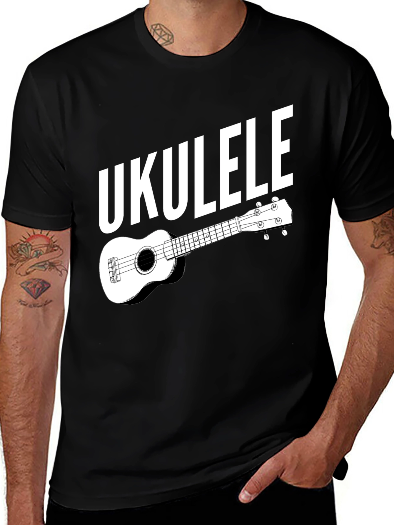 Ukulele Graphic Tee - Music Lover Shirt