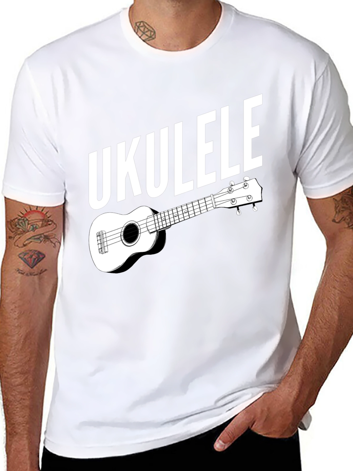 Ukulele Graphic Tee - Music Lover Shirt