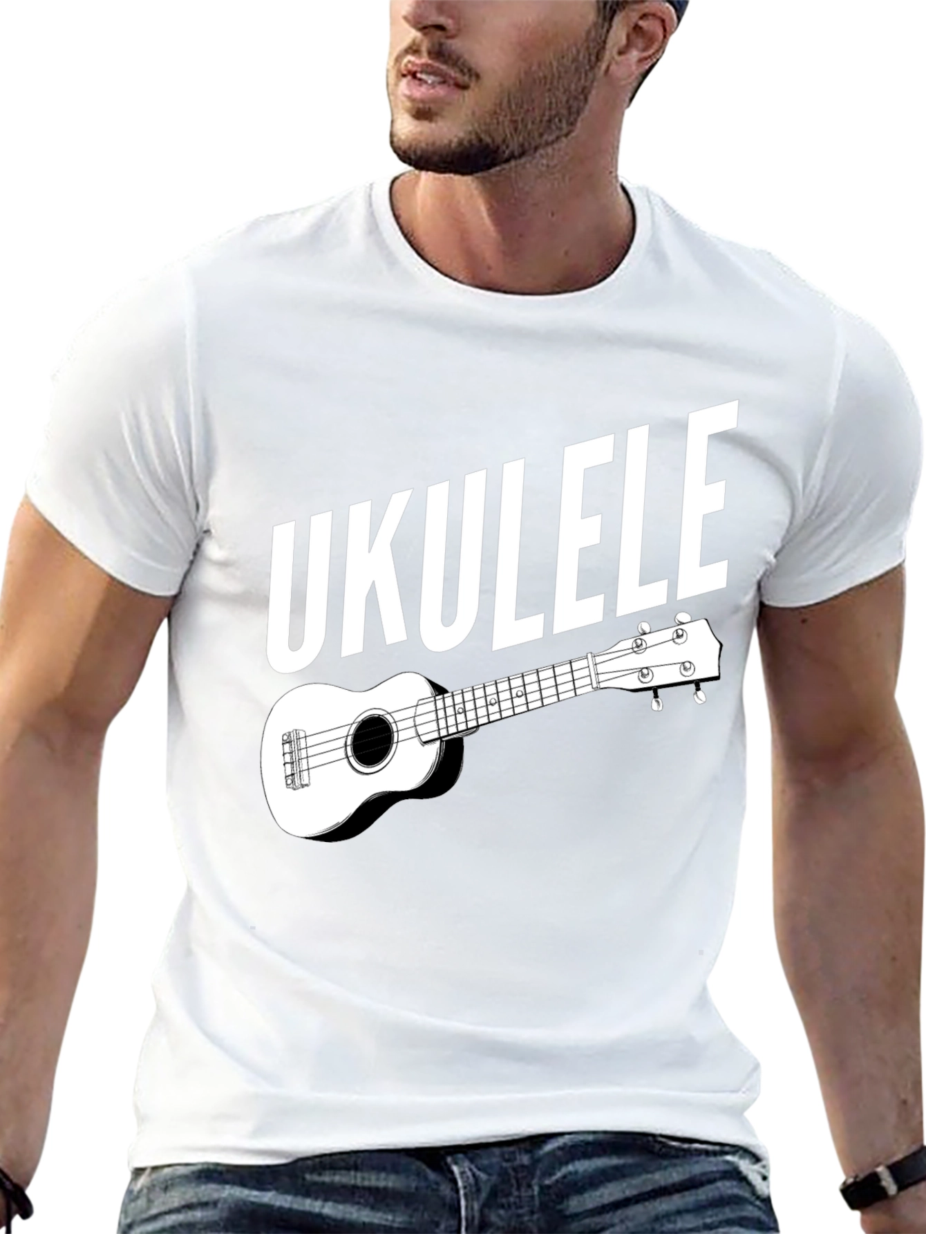 Ukulele Graphic Tee - Music Lover Shirt