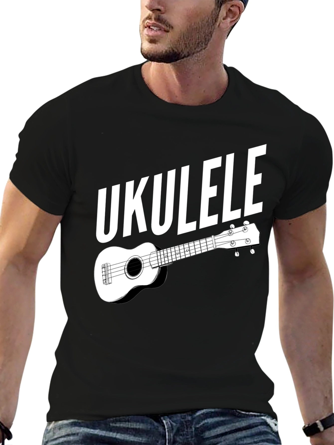 Ukulele Graphic Tee - Music Lover Shirt