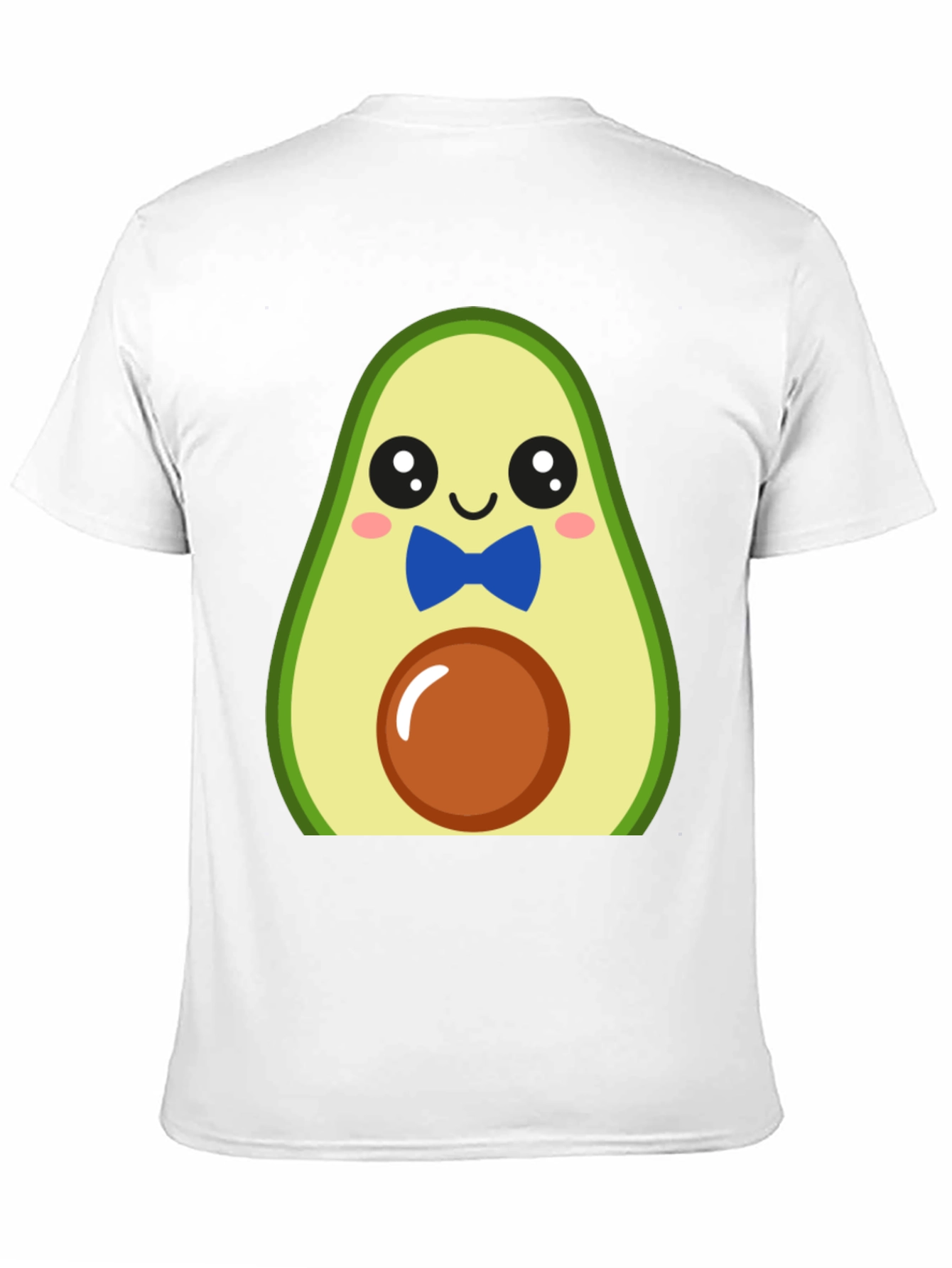 Cute Avocado Cartoon T-Shirt - Mens Black Tee